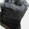 Sivo–čierne dámske zimné topánky so semišovými detailmi Weinbrenner