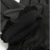 Čierne kožené rukavice s volánikom Dorothy Perkins