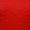 Červený sveter s plastickým vzorom srdiečok Dorothy Perkins Curve