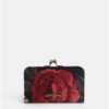 Červeno–sivá dámska kvetovaná peňaženka Cath Kidston