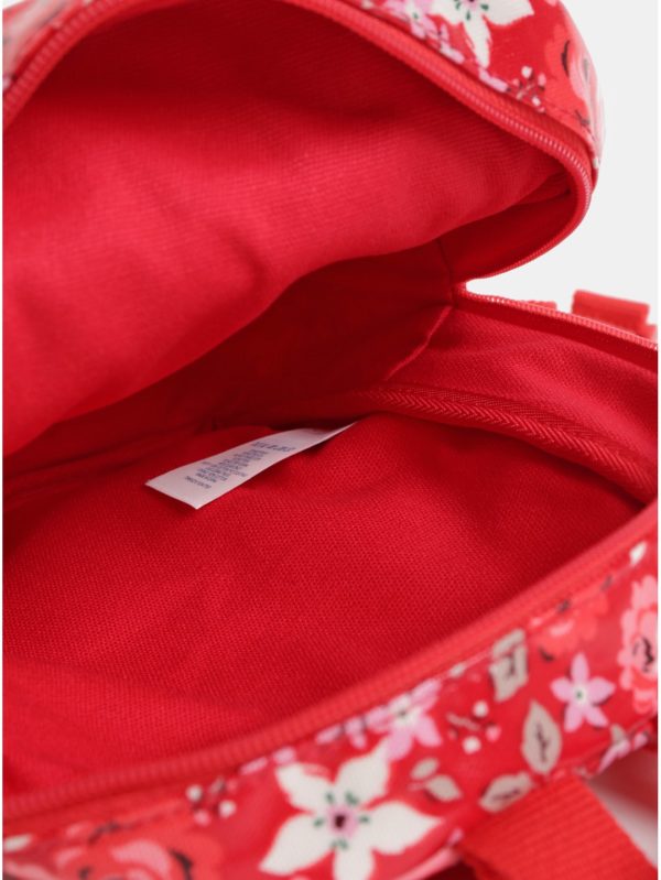 Červený dievčenský kvetovaný batoh Cath Kidston