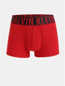 Červené boxerky so širokou gumou v páse Calvin Klein Underwear