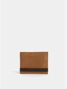 Hnedá kožená peňaženka v darčekovej škatuľke Portland