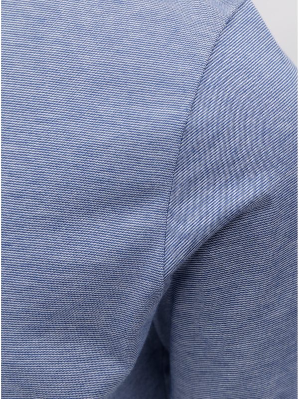 Modré melírované tričko s krátkym rukávom Selected Homme Perfect