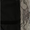Čierne puzdrové šaty s čipkovaným sedlom a rukávmi Dorothy Perkins Petite