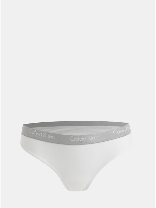 Balenie dvoch tanga nohavičiek v bielej farbe Calvin Klein Underwear