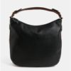 Hnedo–čierna kožená kabelka so zipsom Smith & Canova