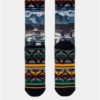 Modro–čierne pánsky ponožky s motívom horskej prírody XPOOOS