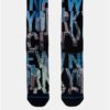 Modro–čierne pánske ponožky s motívom New Yorku XPOOOS