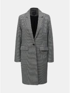 Sivý vzorovaný tenký kabát s vreckami Selected Femme Holla
