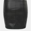 Čierna koženková puzdrová sukňa ONLY