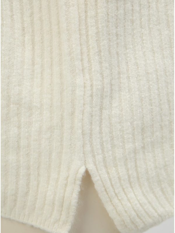 Krémový dámsky oversize sveter s prímesou vlny Tom Joule