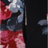 Ružovo–čierne damske kvetované šaty s 3/4 rukávom Tom Joule