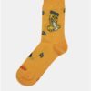 Oranžové dámske ponožky s motívom Víly Amálky Fusakle