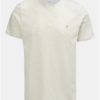Krémové melírované tričko s krátkym rukávom Farah Denny