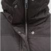 Sivá zimná bunda s odnímateľným golierom z umelej kožušiny Dorothy Perkins
