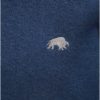 Modrý sveter s véčkovým výstrihom Raging Bull