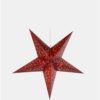 Červená LED papierová hviezda Kaemingk