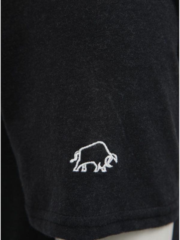 Čierne tričko s potlačou Raging Bull