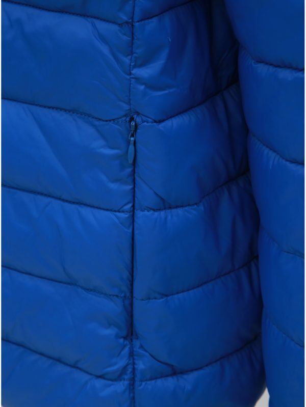 Modrá prešívaná bunda s kapucňou Blend