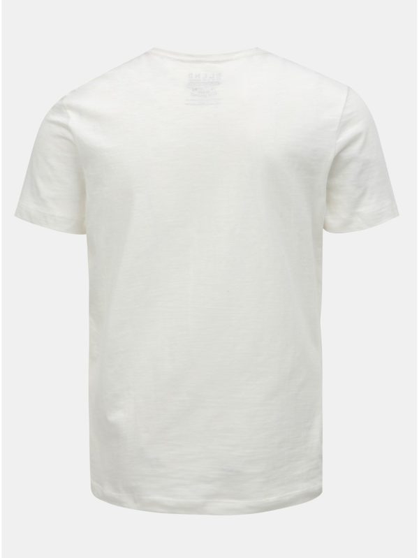 Biele tričko s nápisom Blend