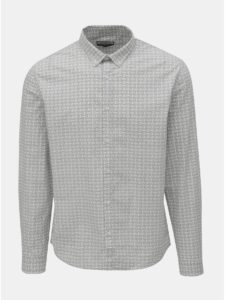 Bielo–sivá vzorovaná košeľa Shine Original