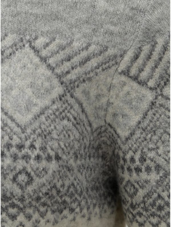 Sivý vzorovaný sveter Burton Menswear London
