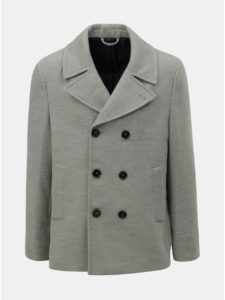 Sivý krátky kabát Burton Menswear London