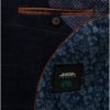 Tmavomodré kockované oblekové slim fit sako Burton Menswear London
