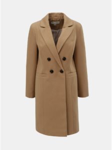 Hnedý kabát Miss Selfridge