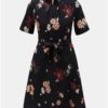 Tmavomodré kvetované šaty Dorothy Perkins Petite