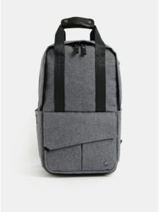 Sivý nepremokavý batoh s vnútornou taškou na notebook 2v1 PKG 12 l