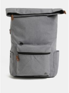 Sivý nepremokavý batoh s vnútornou taškou na notebook 2v1 PKG 22 l