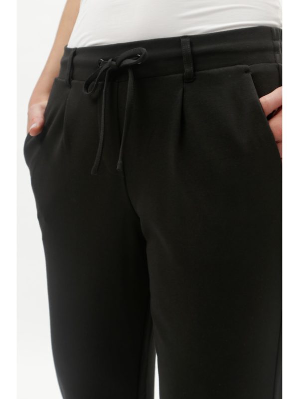 Čierne dámske nohavice s gumou v páse Tom Tailor