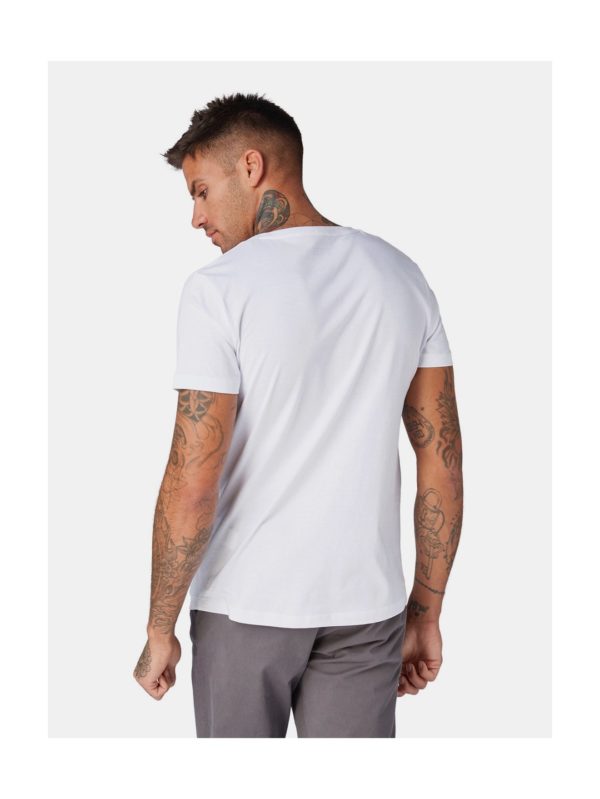 Biele pánske tričko s krátkym rukávom Tom Tailor Denim