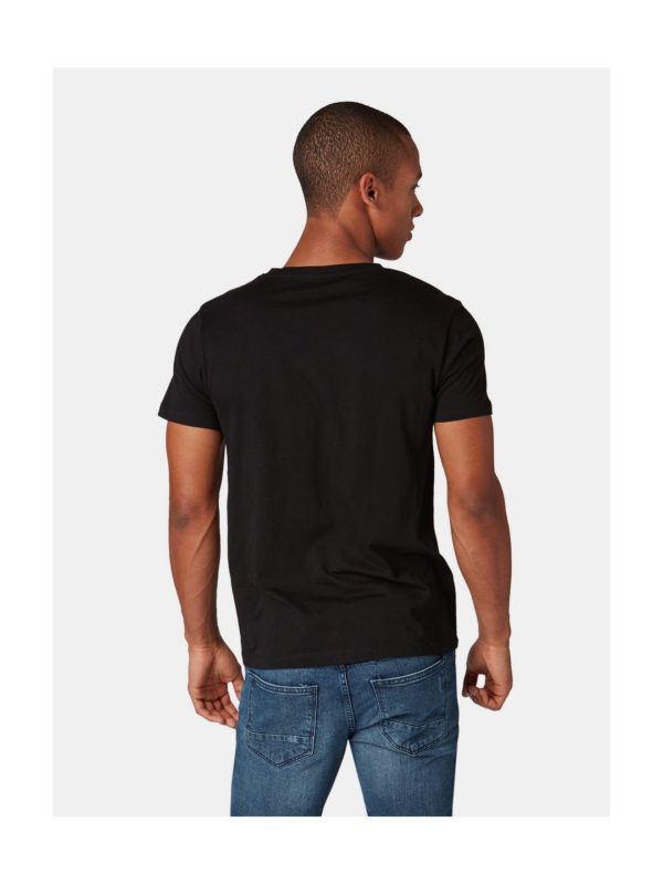 Čierne pánske tričko s potlačou Tom Tailor Denim