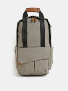 Svetlohnedý nepremokavý batoh s vnútornou taškou na notebook 2v1 PKG 12 l