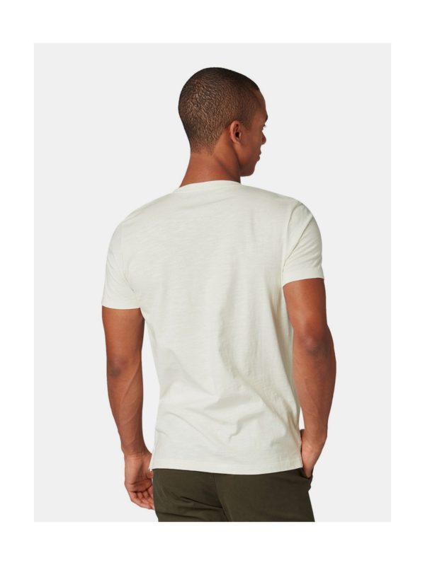Krémové pánske tričko s náprsným vreckom Tom Tailor Denim