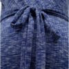 Modré melírované tehotenské šaty s 3/4 rukávom Mama.licious Giana