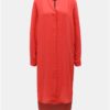 Červené košeľové šaty Selected Femme Dynella