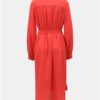 Červené košeľové šaty Selected Femme Dynella