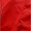 Červená koženková bunda VILA Jane