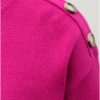 Tmavoružový sveter s gombíkmi Dorothy Perkins