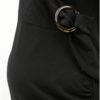 Čierne tehotenské puzdrové šaty s ozdobnou sponou Dorothy Perkins Maternity