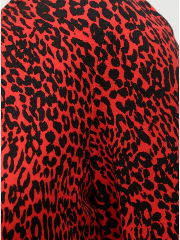 Čierno–červené šaty s gepardím vzorom Dorothy Perkins