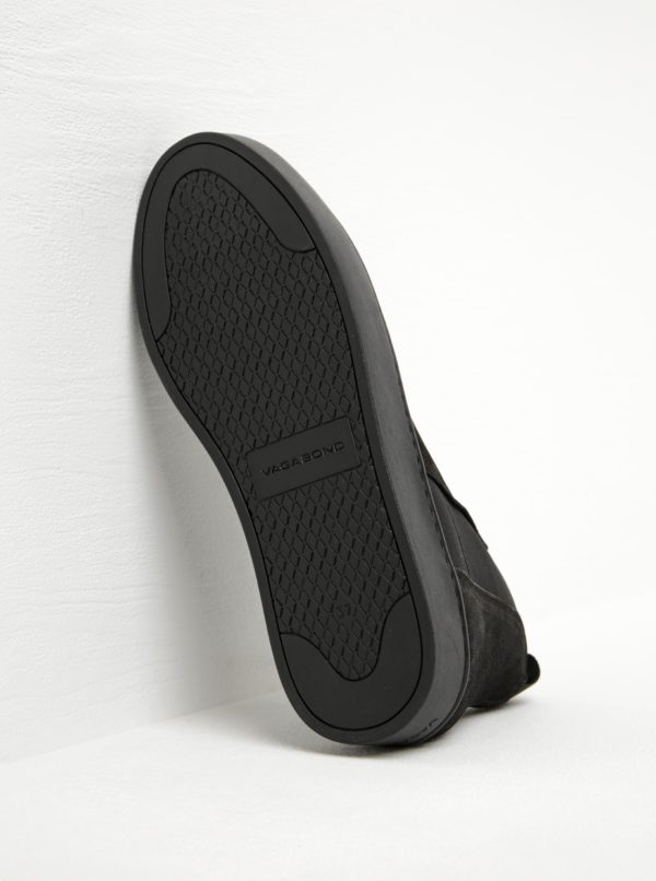 Čierne dámske kožené chelsea topánky na platforme Vagabond Zoe