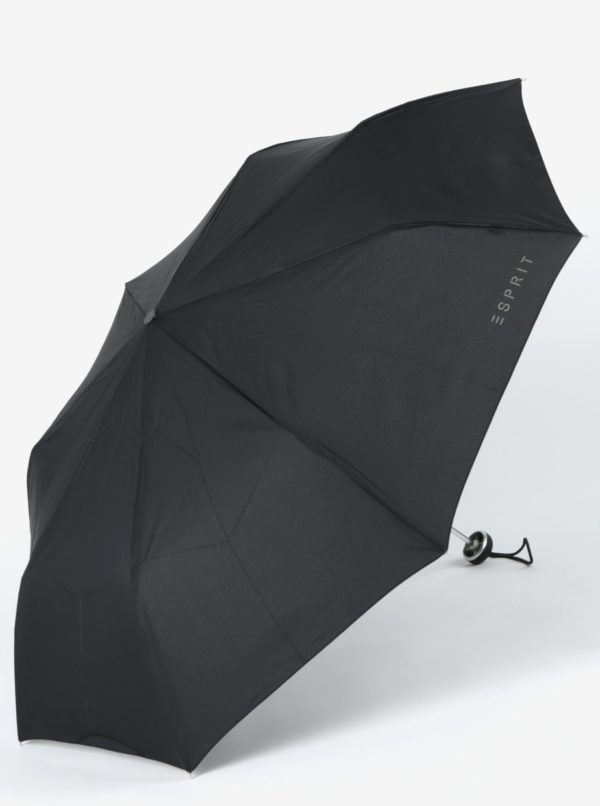 Čierny skladací dáždnik Esprit