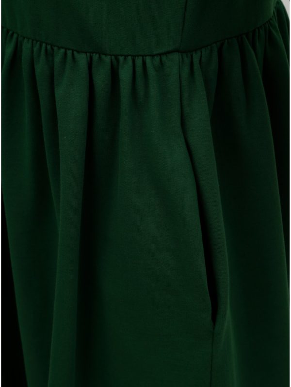 Zelené voľné šaty s vreckami ZOOT