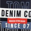 Tmavomodré pánske tričko s potlačou Tom Tailor Denim