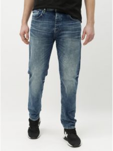 Modré tapered fit rifle Selected Homme Toby